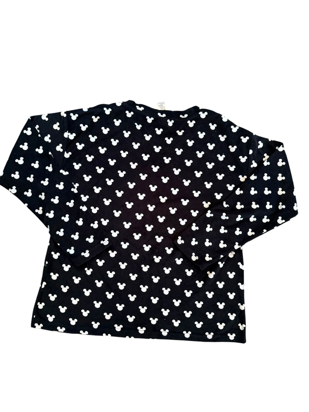 Women’s Disney Mickey Mouse pajama  fleece long sleeve Crewneck top size XS 0-2 - Picture 5 of 7